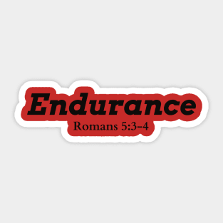 Endurance bible verse Sticker